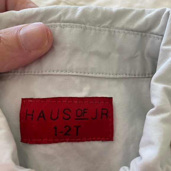 Haus of Jr Gucci style button down shirt. 1-2T. - Picture 2 of 3